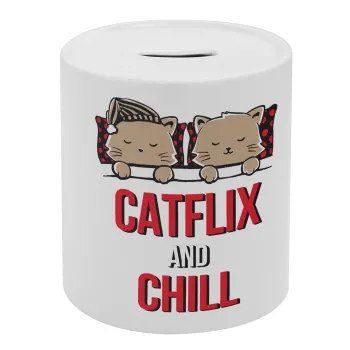 Catflix and Chill, Κουμπαράς πορσελάνης με τάπα