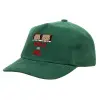 Children's Baseball Cap, 100% Cotton Drill, GREEN (COTTON, CHILDREN'S, ONE SIZE)