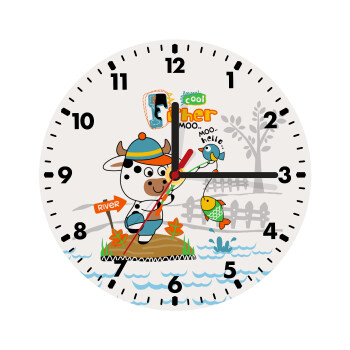 Kids Fisherman, Wooden wall clock (20cm)