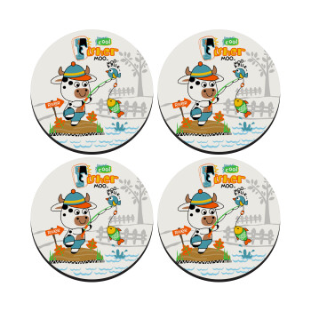 Ο μικρός ψαράς, ΣΕΤ 4 Σουβέρ ξύλινα στρογγυλά (9cm)