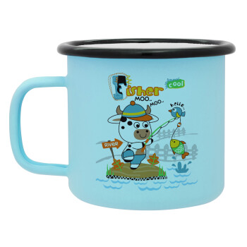 Ο μικρός ψαράς, Κούπα Μεταλλική εμαγιέ ΜΑΤ σιέλ 360ml