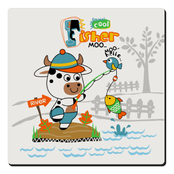 Ο μικρός ψαράς, Τετράγωνο μαγνητάκι ξύλινο 6x6cm