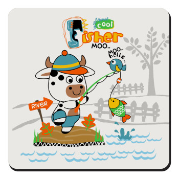 Ο μικρός ψαράς, Τετράγωνο μαγνητάκι ξύλινο 9x9cm