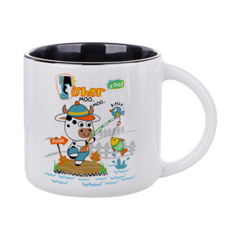 Ο μικρός ψαράς, Κούπα κεραμική 400ml Λευκή/Μαύρη