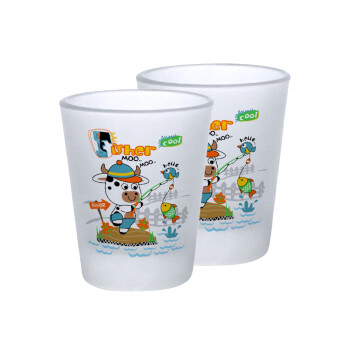 Kids Fisherman, Σφηνοπότηρα γυάλινα 45ml του πάγου (2 τεμάχια)