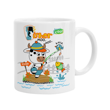 Kids Fisherman, Ceramic coffee mug, 330ml