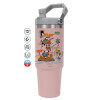 Pink color, 890ml (30oz) stainless Steel Tumbler with Handle