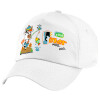 5-Panel Cap White, 100% Cotton (Twill), (UNISEX, ONE SIZE)