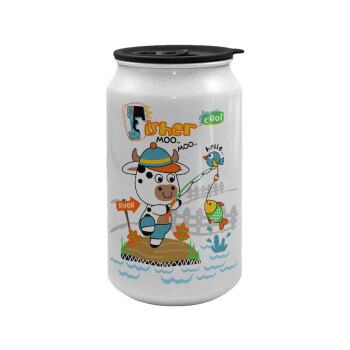 Ο μικρός ψαράς, Κούπα ταξιδιού μεταλλική με καπάκι (tin-can) 500ml