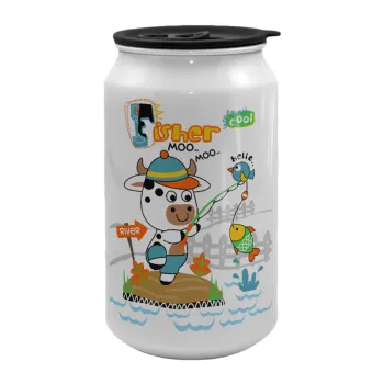 Kids Fisherman, Κούπα ταξιδιού μεταλλική με καπάκι (tin-can) 500ml