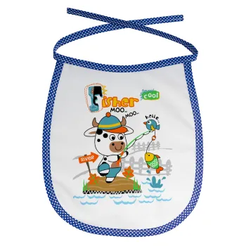 Kids Fisherman, Σαλιάρα μωρού αλέκιαστη με κορδόνι Μπλε