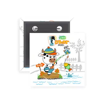 Kids Fisherman, Κονκάρδα παραμάνα τετράγωνη 5x5cm