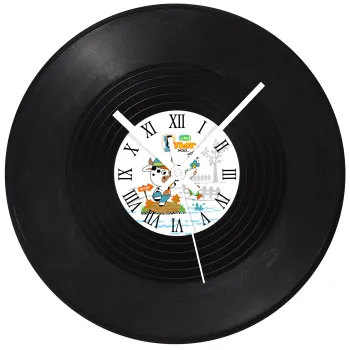Kids Fisherman, Ρολόι τοίχου Βινύλιο (30cm)