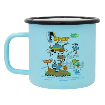 Ο μικρός ψαράς, Κούπα Μεταλλική εμαγιέ ΜΑΤ σιέλ 360ml