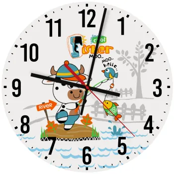 Ο μικρός ψαράς, Ρολόι τοίχου ξύλινο (30cm)
