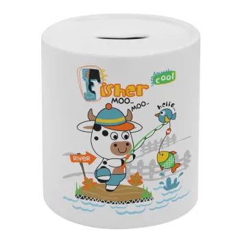 Kids Fisherman, Κουμπαράς πορσελάνης με τάπα