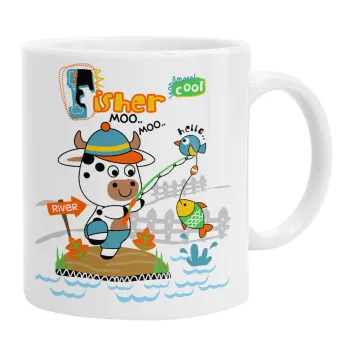 Kids Fisherman, Ceramic coffee mug, 330ml
