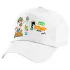 5-Panel Cap White, 100% Cotton (Twill), (UNISEX, ONE SIZE)