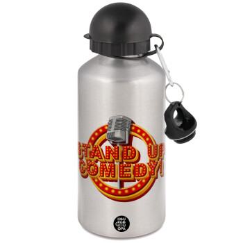 Stand up comedy, Metallic water jug, Silver, aluminum 500ml