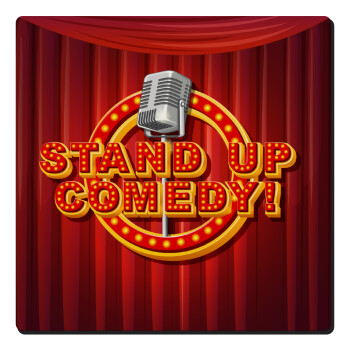 Stand up comedy, Τετράγωνο μαγνητάκι ξύλινο 6x6cm