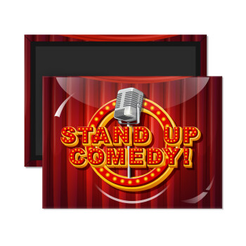 Stand up comedy, Ορθογώνιο μαγνητάκι ψυγείου διάστασης 9x6cm