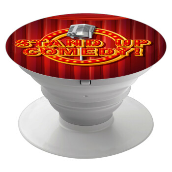 Stand up comedy, Phone Holders Stand  White Hand-held Mobile Phone Holder