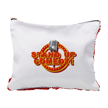 Stand up comedy, Τσαντάκι νεσεσέρ με πούλιες (Sequin) Κόκκινο