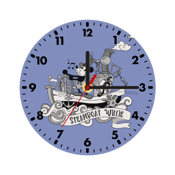 Mickey steamboat, Wooden wall clock (20cm)