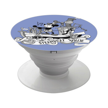 Mickey steamboat, Phone Holders Stand  Λευκό Βάση Στήριξης Κινητού στο Χέρι