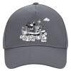 Ultimate Adult Hat Grey, (100% COTTON DRILL, ADULT, UNISEX, ONE SIZE)