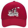 Adult Ultimate Hat RED, (100% COTTON DRILL, ADULT, UNISEX, ONE SIZE)
