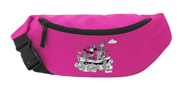 Mickey steamboat — Unisex waist bag (banana) in PINK color with 2 pockets