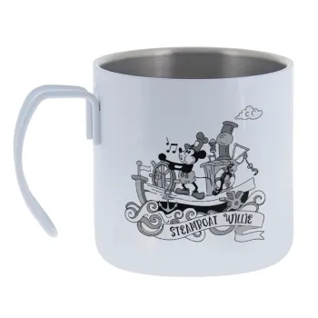 Mickey steamboat — Κούπα Ανοξείδωτη διπλού τοιχώματος 400ml