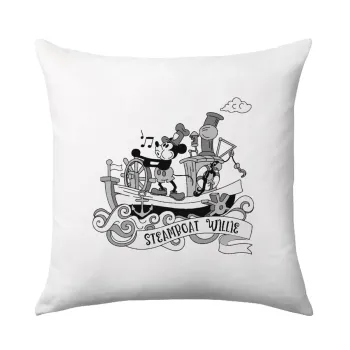 Mickey steamboat, Μαξιλάρι καναπέ 40x40cm περιέχεται το  γέμισμα