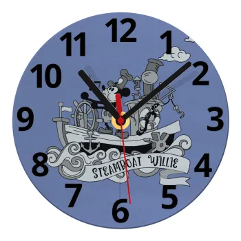 Mickey steamboat, Ρολόι τοίχου γυάλινο (20cm)