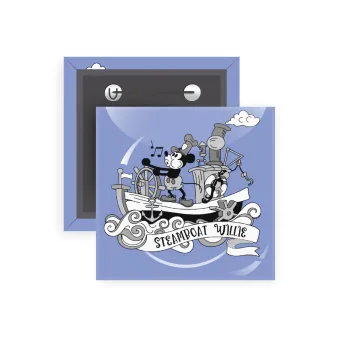 Mickey steamboat, Κονκάρδα παραμάνα τετράγωνη 5x5cm