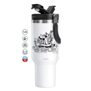 Mickey steamboat, Mega Tumbler με καπάκι, διπλού τοιχώματος (θερμό) 1,2L