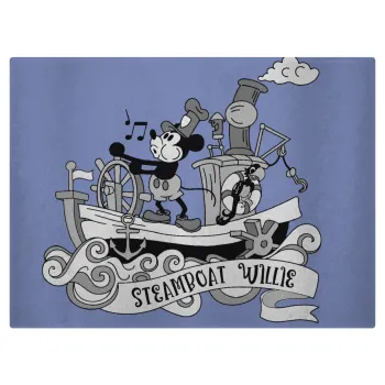 Mickey steamboat, Επιφάνεια κοπής γυάλινη (38x28cm)