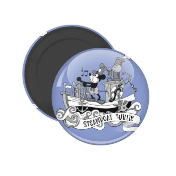 Mickey steamboat, Μαγνητάκι ψυγείου στρογγυλό διάστασης 5cm