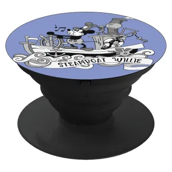 Mickey steamboat, Phone Holders Stand  Μαύρο Βάση Στήριξης Κινητού στο Χέρι
