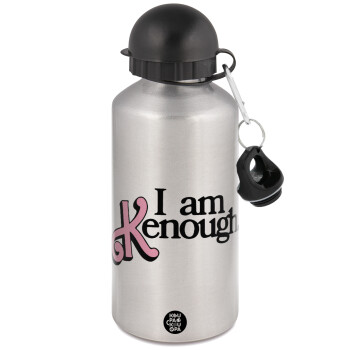 Barbie, i am Kenough, Metallic water jug, Silver, aluminum 500ml