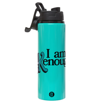Barbie, i am Kenough, Μεταλλικό παγούρι νερού με καπάκι ασφαλείας, αλουμινίου 850ml