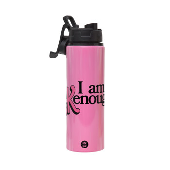 Barbie, i am Kenough, Metallic water bottle with safety lid, 850ml aluminum