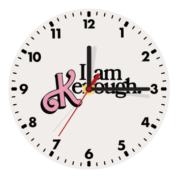 Barbie, i am Kenough, Wooden wall clock (20cm)