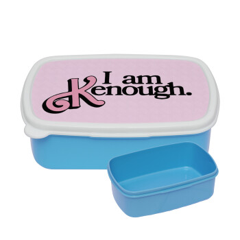 Barbie, i am Kenough, ΜΠΛΕ παιδικό δοχείο φαγητού (lunchbox) πλαστικό (BPA-FREE) Lunch Βox M18 x Π13 x Υ6cm
