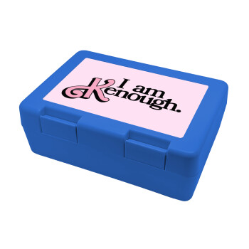 Barbie, i am Kenough, Παιδικό δοχείο κολατσιού ΜΠΛΕ 185x128x65mm (BPA free πλαστικό)