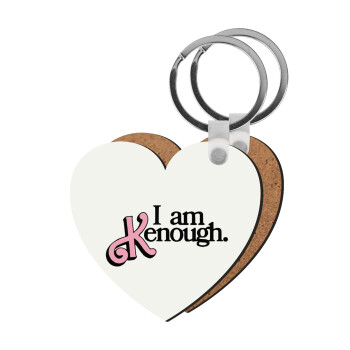 Barbie, i am Kenough, Μπρελόκ Ξύλινο καρδιά MDF