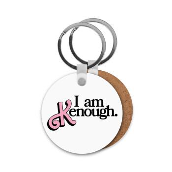 Barbie, i am Kenough, Μπρελόκ Ξύλινο στρογγυλό MDF Φ5cm