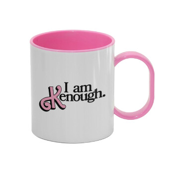 Barbie, i am Kenough, Κούπα (πλαστική) (BPA-FREE) Polymer Ροζ για παιδιά, 330ml