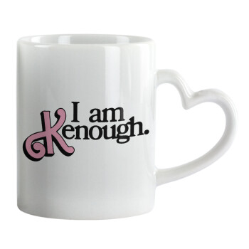 Barbie, i am Kenough, Mug heart handle, ceramic, 330ml